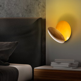 Opviq Lámpara de pared Dorada